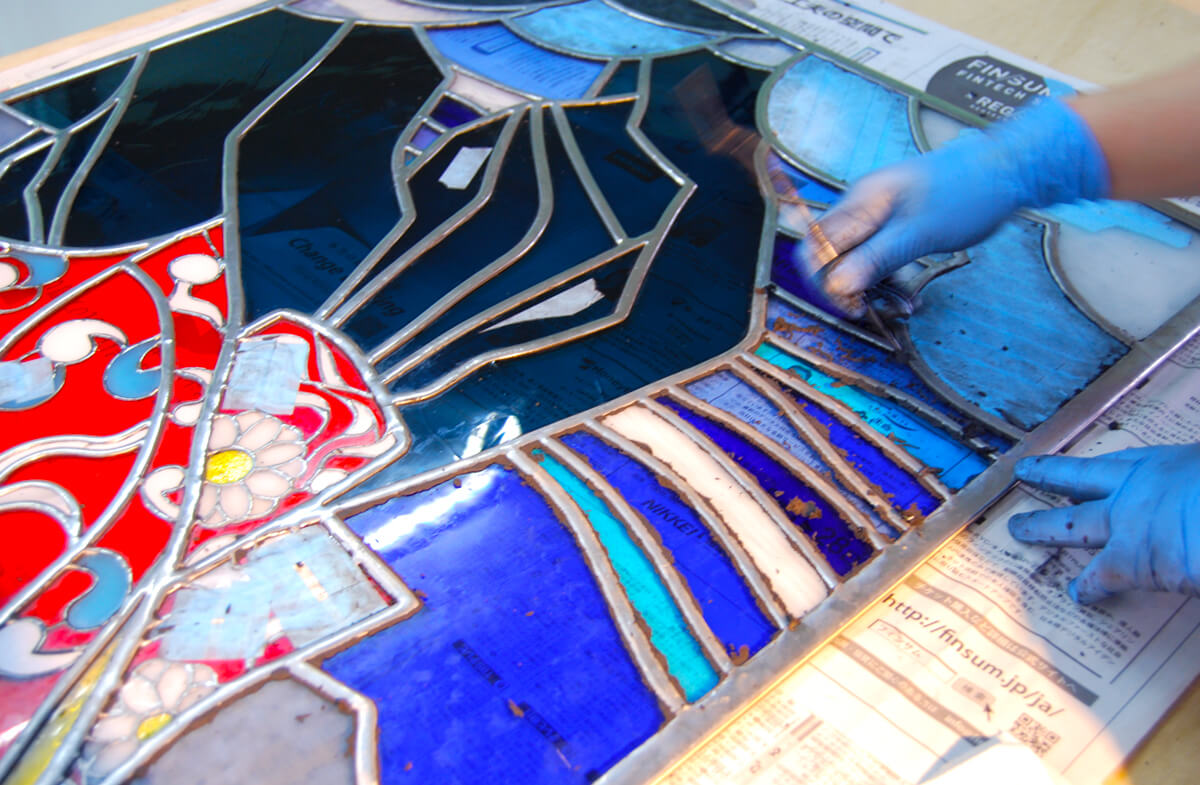 宮崎ブーゲンビリア空港ターミナルビル 藤城清治氏原画 ステンドグラス