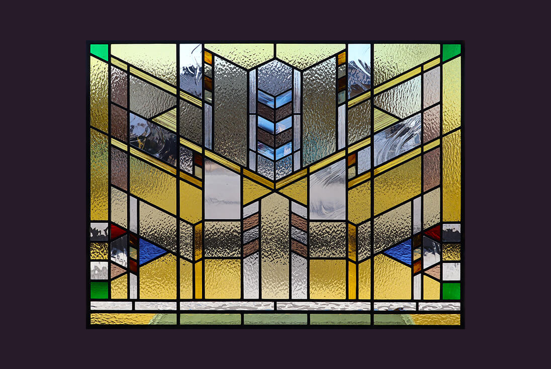 ライトスタイル-013 幾何学デザインのステンドグラス