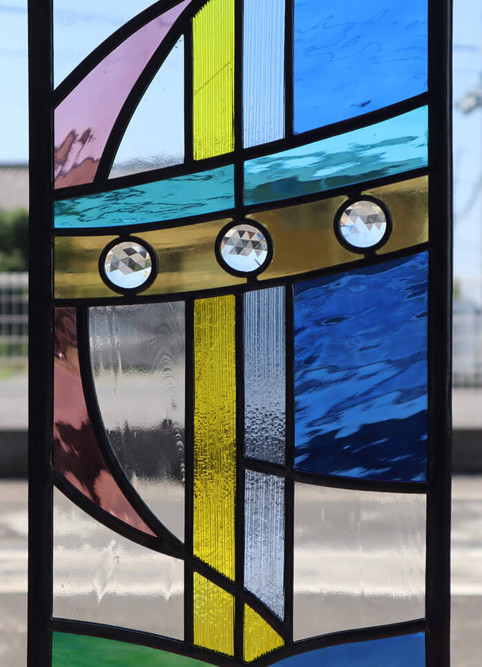 抽象（流れのあるデザイン）-021 | ステンドグラスバロック