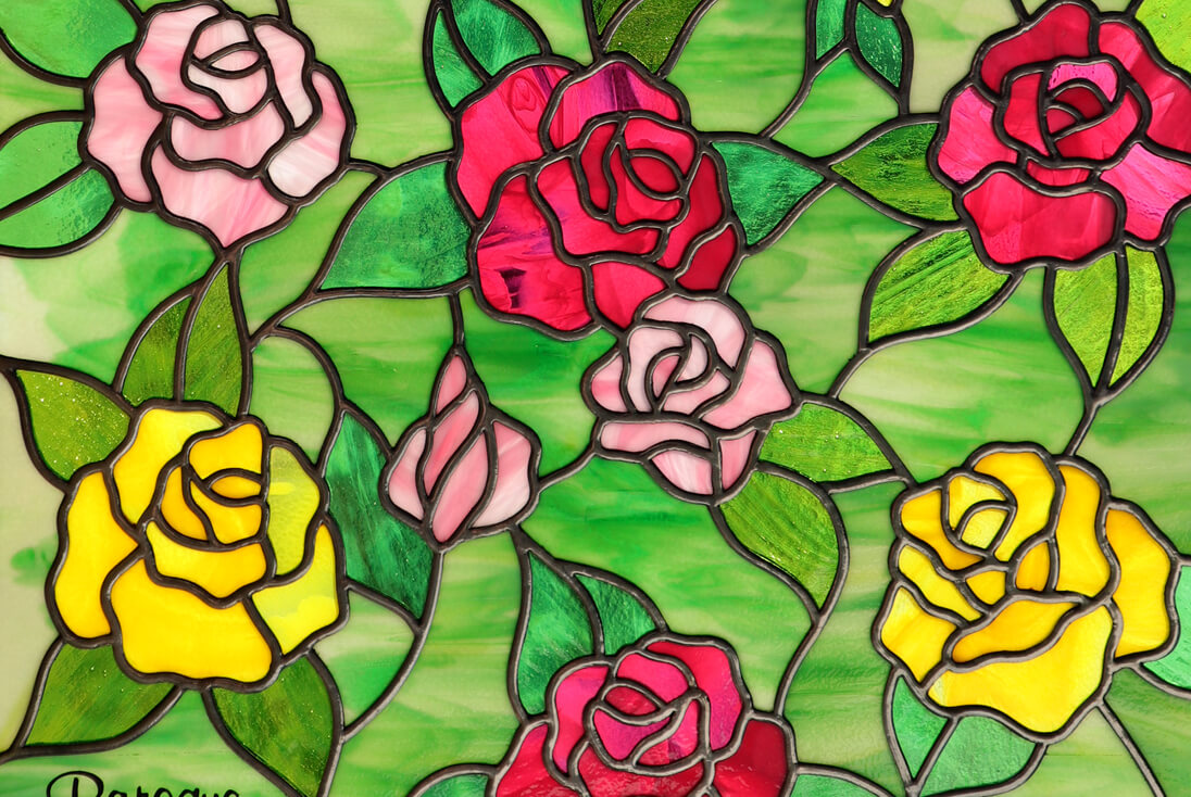 バラの花部分をクローズアップしたイメージ