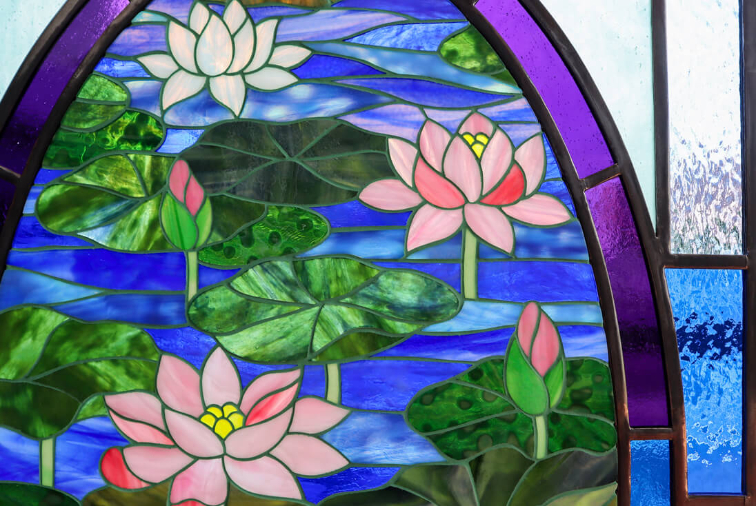 蓮の花上部を一部クローズアップしたイメージ