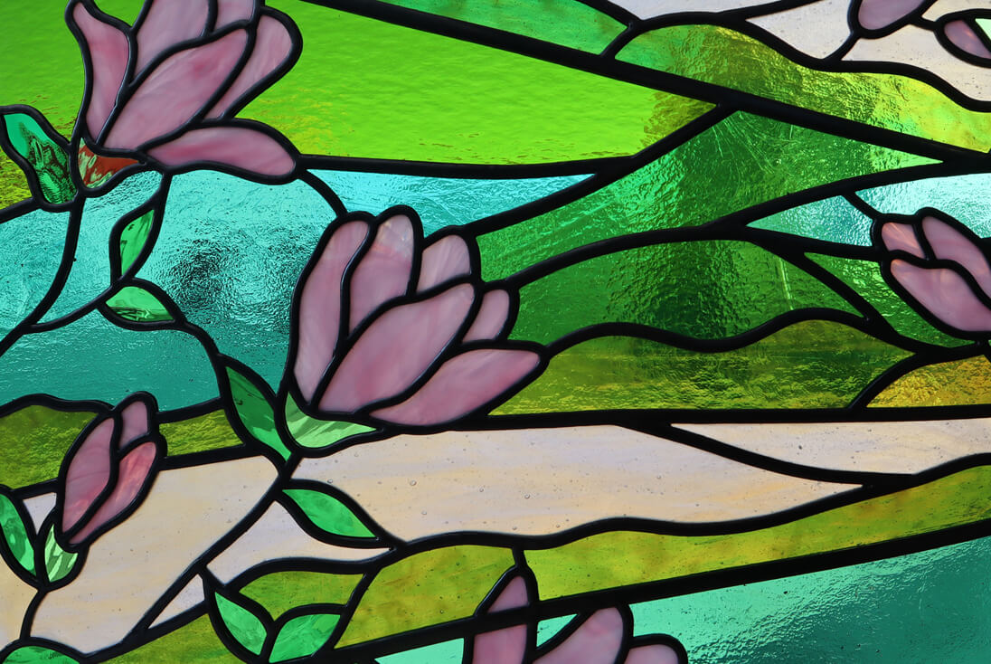 モクレンの部分を一部クローズアップしたイメージ