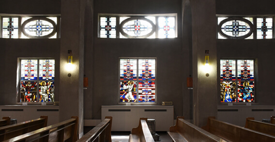 重要文化財 世界平和記念聖堂　ステンドグラス修復